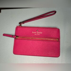 Kate Spade New York Mikas Pond Bee Wristlet in Sweetheart Pink NWOT